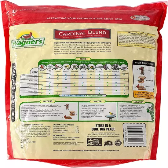 62032 Cardinal Blend Wild Bird Food, 6-Pound Bag, 2-Pack