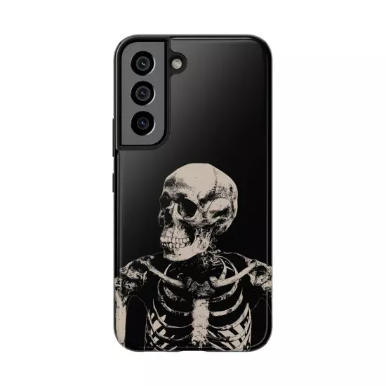 Dark Skeleton Skull Tough iPhone & Samsung Galaxy Cases Cover, Gift For Men