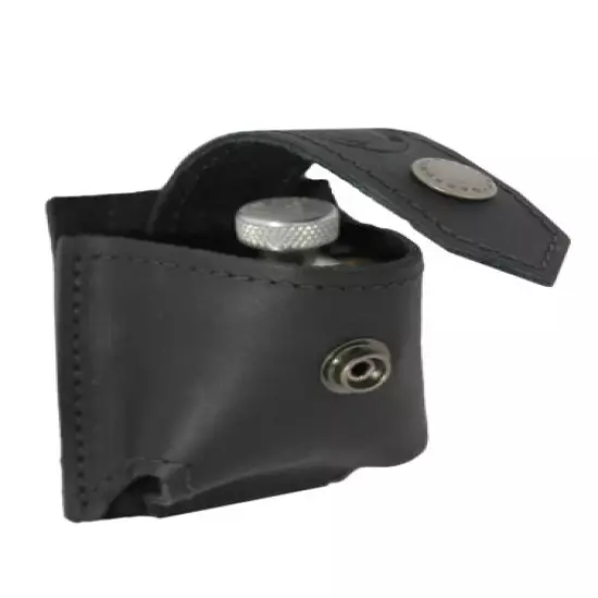 New Barsony Black Leather Belt Clip Revolver Speed Loader Pouch .22 .38 .357