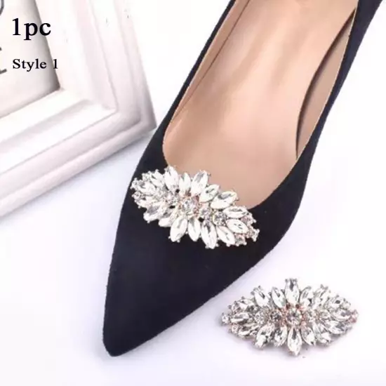 Crystal Shiny Decorative Clips Shoes Decorations Charm Buckle Shoe Clips