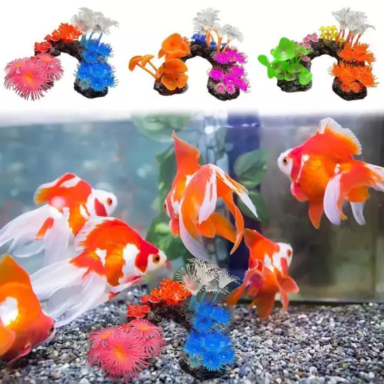 Simulated Silicone Coral Fish Tank Landscape Decoration V8N8