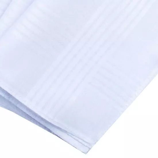 13x Handkerchiefs Cotton Classic Hankies Large Men Hankerchief Hanky Pocket Gift