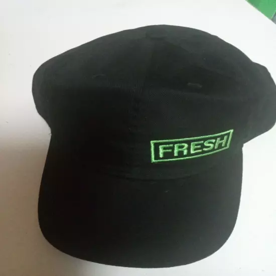 Fresh Subway Strapback Hat Black One Size Embroidered Employee Uniform