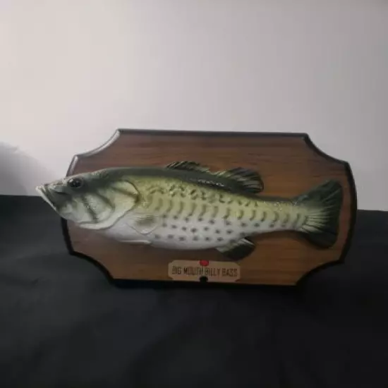 Big Mouth Billy Bass Singing & Animated Fish Gemmy Tested Desk Wall Mount 1999