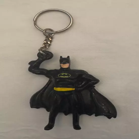 Vintage 1989 Applause DC Comics Batman 3" Toy Figure Keychain