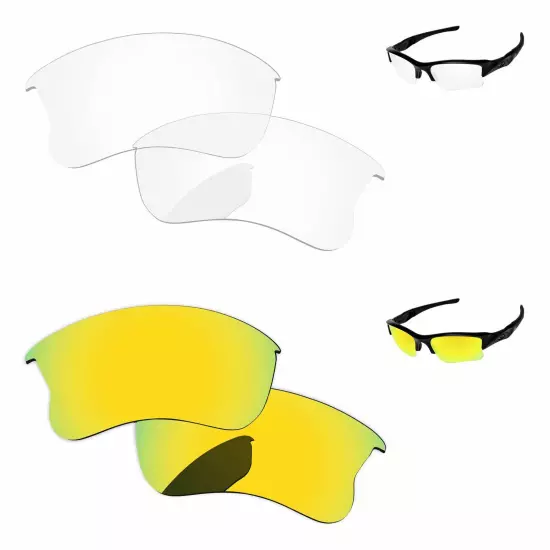 Lensology Polarized Replacement Lenses For-Oakley Flak Jacket XLJ Multi-Options