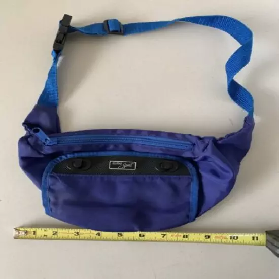 Gani Sport Fanny Pack Blue Adjustable Strap Lightweight Sport Vintage