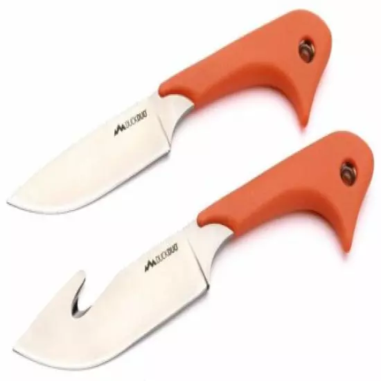 Outdoor Edge Duck Duo Set Fixed Knife 420J2 Steel Blade Rubberized TPR Handle