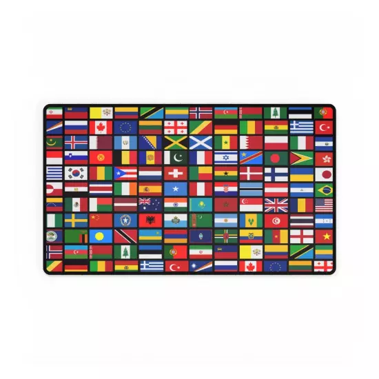 144 Flags of the Countries of the World, International Gift Desk Mats