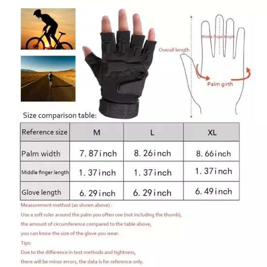 Half Finger Tactical Gloves Men's Outdoor Fitness Fighting Protective Sports