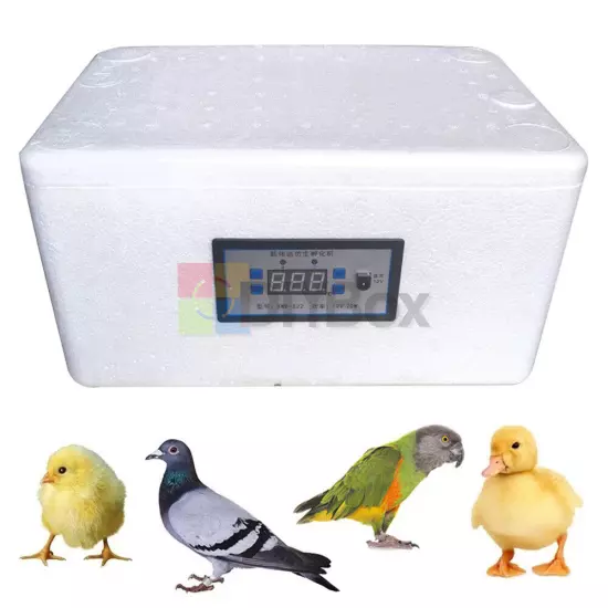 22/42 Egg Incubator Temperature Control Automatic Foam Bionic Egg Incubator Tool