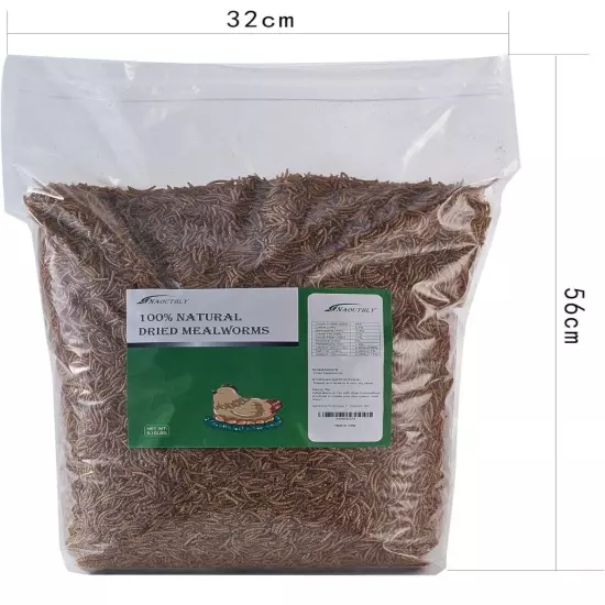 9.10 lbs Dried Mealworms