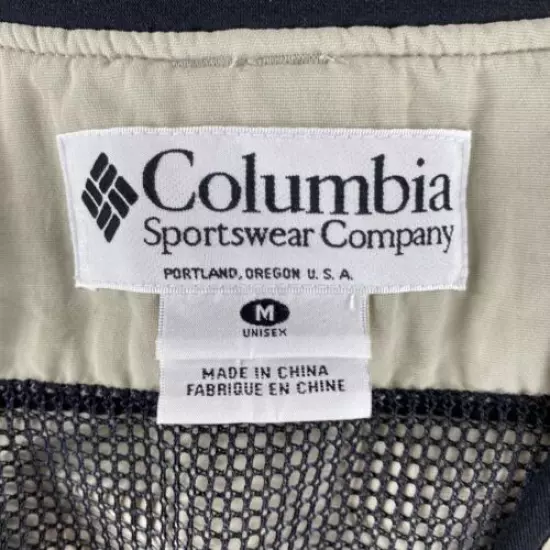 Columbia Mens Sportsman Hunting Fishing Vest Beige Size Medium