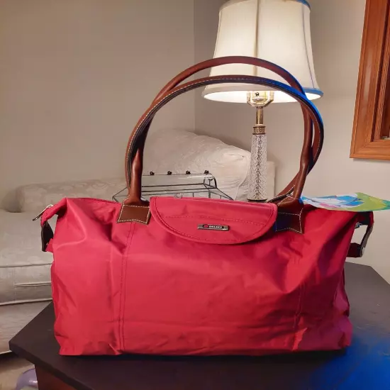 NEW! Delsey On The Go Red Folding Medium-sized Shopper