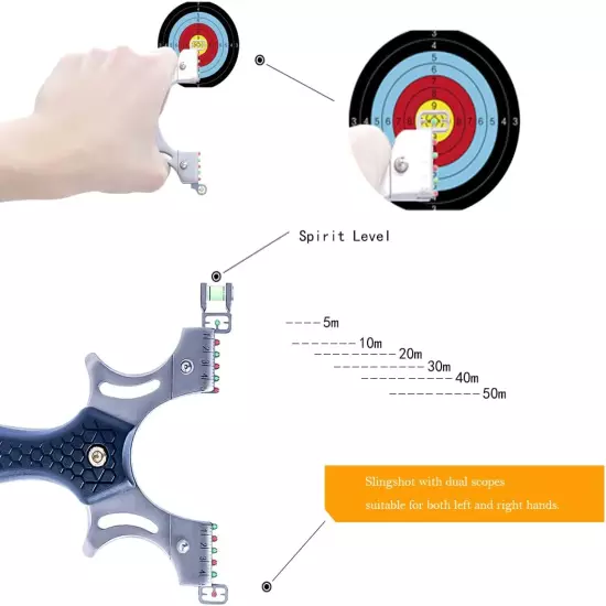 Slingshot Solid Slingshot Set for Hunting Professional Slingshots with 1 Ammo Po