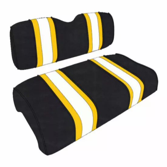 Golf Cart Custom Seat Covers Three Tone Striped EZGO TXT 2014+ 40+ Colors