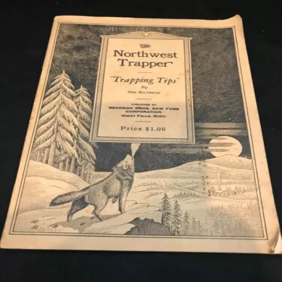 Vintage Northwest Trapper "Trapping Tips" Booklet by Old Silvertip 