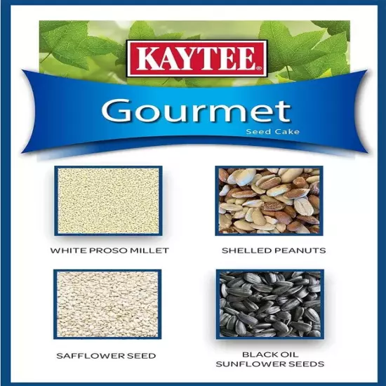 Kaytee Wild Bird Gourmet Seed Cake (2pounds) For Cardinals, Chickadees, Juncos,