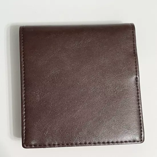 Zitahli Slim Minimalist Bifold Wallet for Men Brown with Money Clip