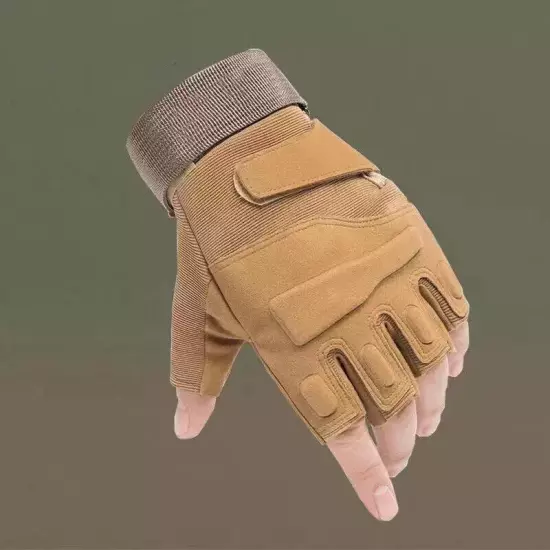 Tactical Fingerless Gloves Military Combat Shooting Half Finger Gloves for Mens