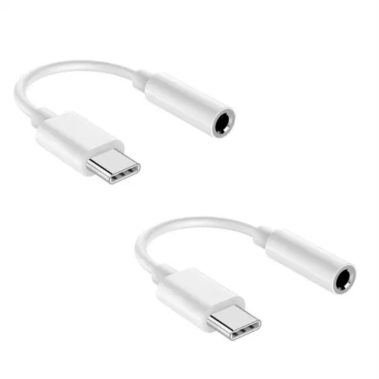 USB-C Type C to 3.5mm AUX Headphone Jack Adapter Lot For iPhone 15/Android Phone