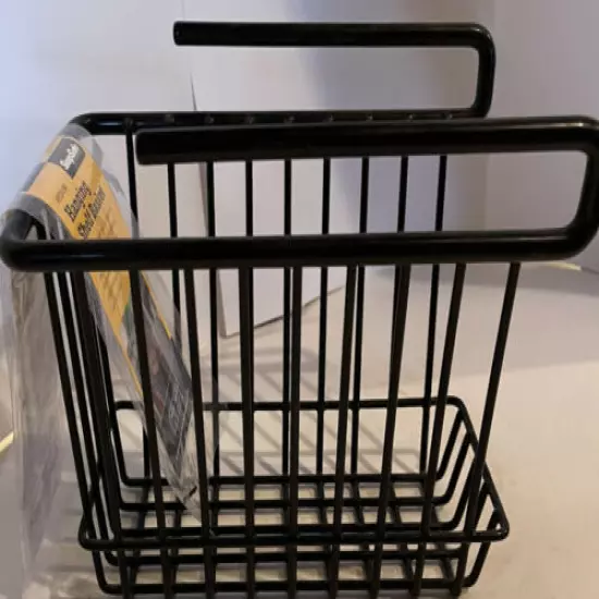 SnapSafe Hanging Shelf Basket Medium, Black 76010