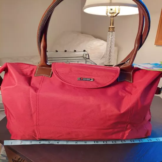 NEW! Delsey On The Go Red Folding Medium-sized Shopper