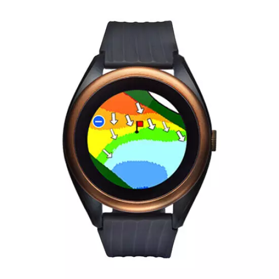 Voice Caddie T8 Golf GPS Watch W/ Green Undulation And V.AI