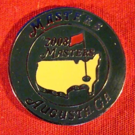 MASTERS 2008 GOLF TOURNAMENT COMMEMORATIVE BALL MARKER - AUGUSTA NATIONAL!