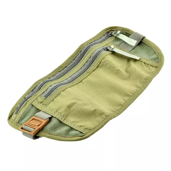 Travel Waist Belt Fanny Pack Khaki Money Holder