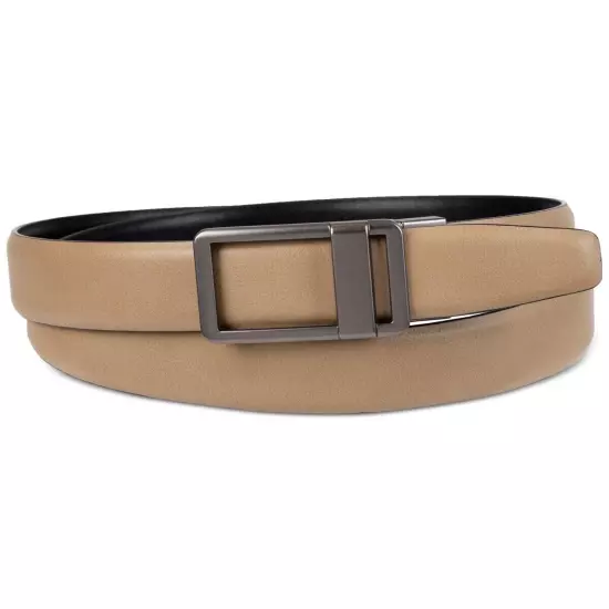 Kenneth Cole Reaction Men's Reversible Buckle Dress Belt Sand Black L(38 40)