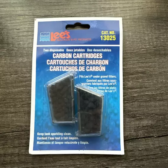 Lee’s Aquarium Carbon Filter Cartridges Fits Under Gravel Filters 2pk #13025