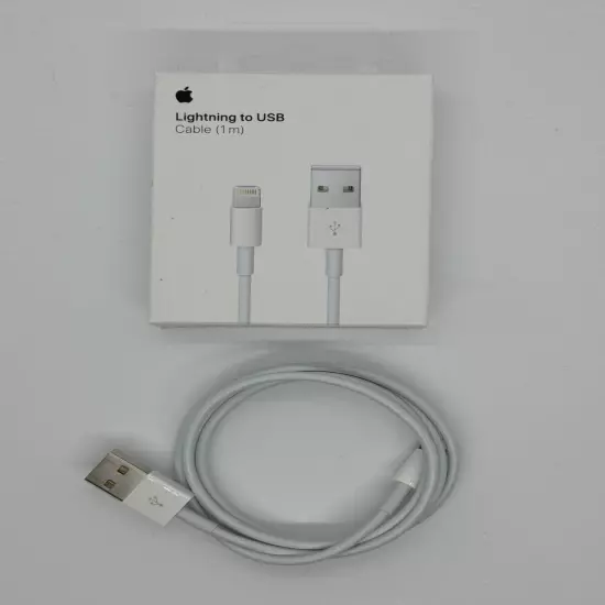 Genuine OEM Apple MXLY2AM/A Lightning to USB Cable, 1m (3.3ft) White (A1480)