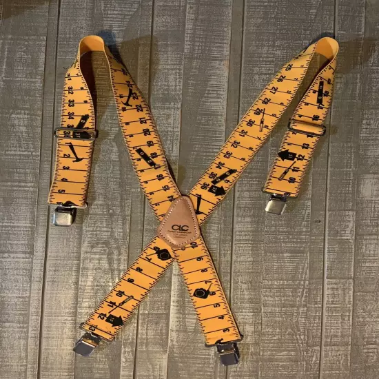 Suspenders Custom Leather Cowhide Heavy Duty Work Construction Gift Present