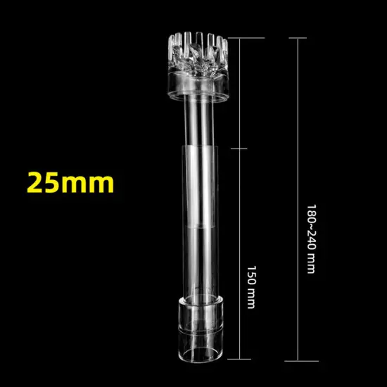 Aquarium Skimmer Acrylic Lily Pipe Spin Surface Fish Tank Water Plant Filters