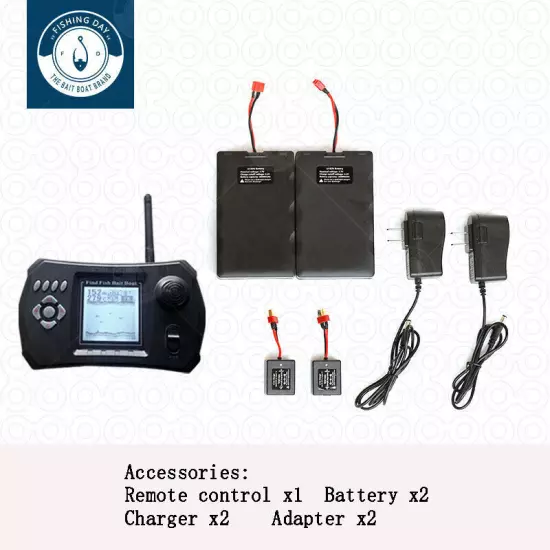FISDA 10A Remote Control Sonar Fish Finder Fishing Bait Boat with GPS System