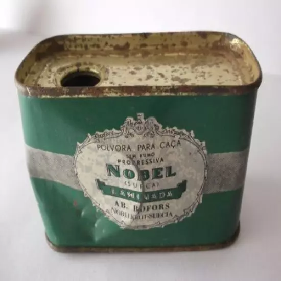 gunpowder can antique Nobel, manufactured in Sweden