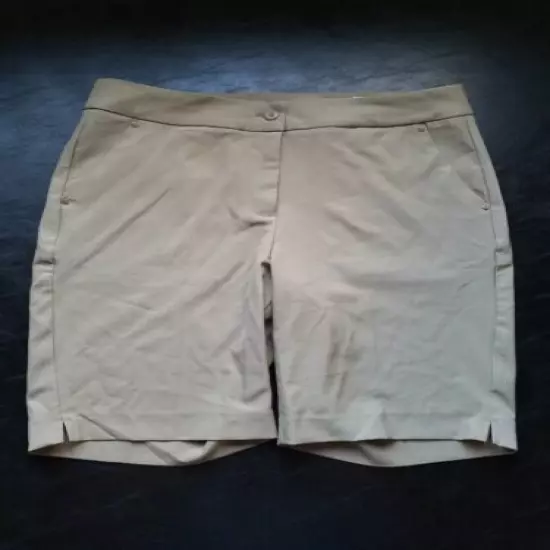 1 NWT WOMEN'S GREG NORMAN SHORTS, SIZE: 6, COLOR: KHAKI (J327)