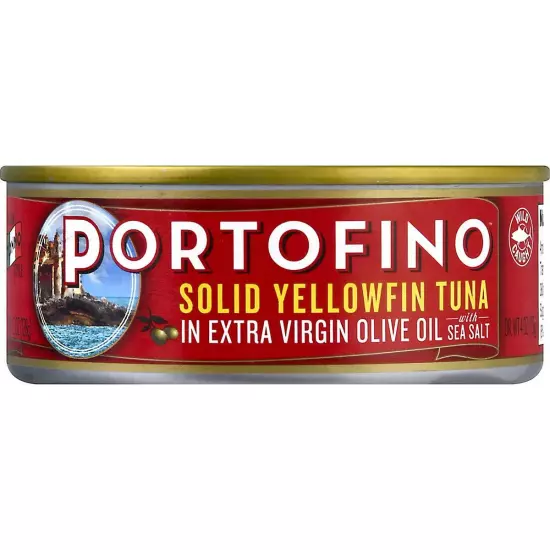 Portofino Solid Yellowfin Tuna In Extra Virgin Olive Oil - 4.5oz Can Pack of 12