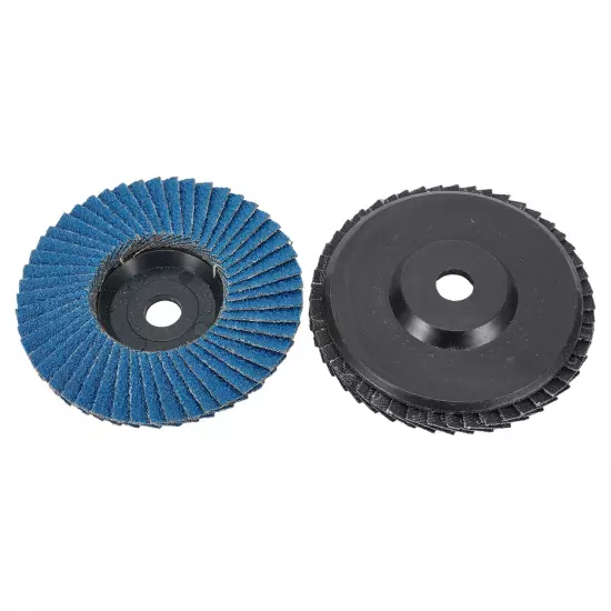 5pcs Grinding Discs Blue Flap Flat For Angle Grinder Wheels Zirconium Corundum