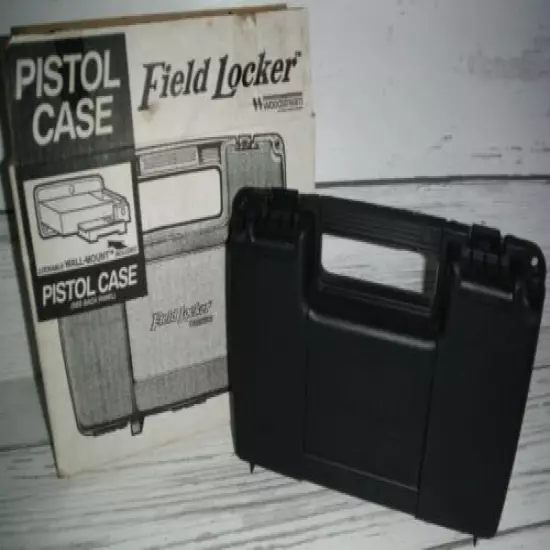 Black Woodstream Field Locker Gun Ammo Storage Lockable Pistol Case