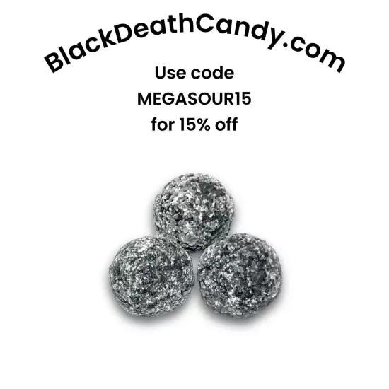 Black Death Mega Sour Candy (1 Piece)