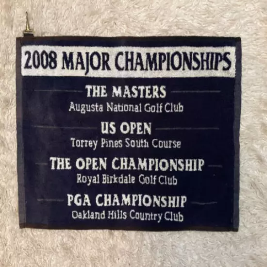 2008 major championships golf towel from Shot Selector