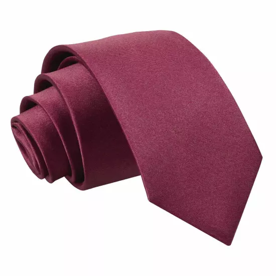 New Men's Dress Tie Solid Color Classic Neck Tie Necktie Wedding Formal USA