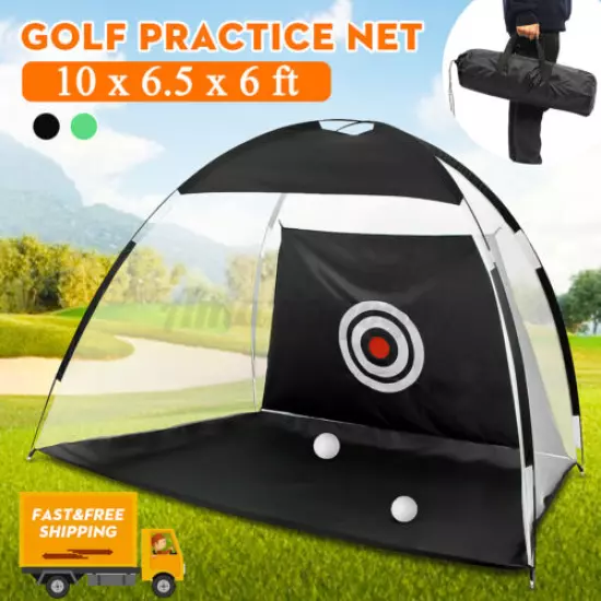 10ft Portable Golf Hitting Practice Nets Training Aid Driving Range Adul 