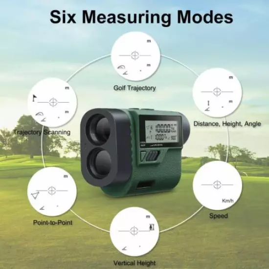 Golf Laser Rangefinder 1000 Yards 6X Laser Range Finder with Slope Adjustment