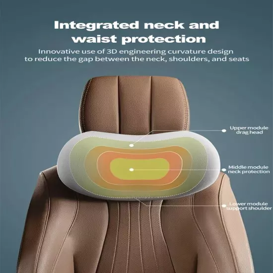 Memory Foam Car Neck Pillow Protective Lumbar Back Support Car Headrest Cushion