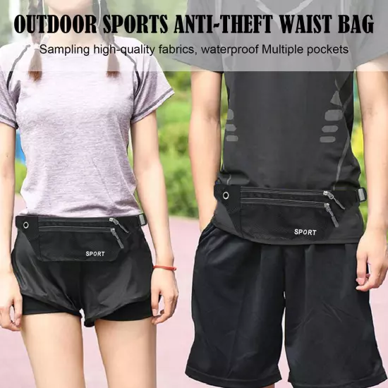 Waist Bum Bag Waterproof Women Men Travel Money Running Belt Fanny Pa Sales