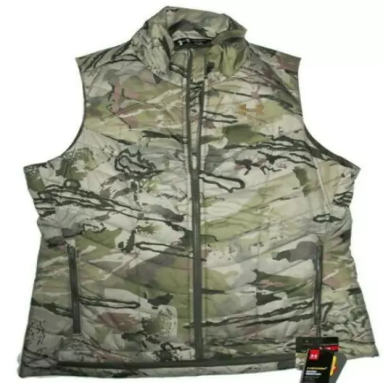 Under Armour women's Frost Puffer Camo Hunting Vest size Large retail $100 