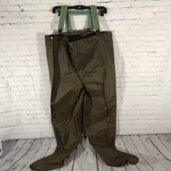 Vintage Cabellas Waist High Waders Once Piece Fishing Waterproof USA MADE Outfit